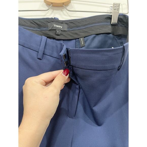 Theory Treeca 2 Traceable Wool Trousers Navy - Picture 12 of 12